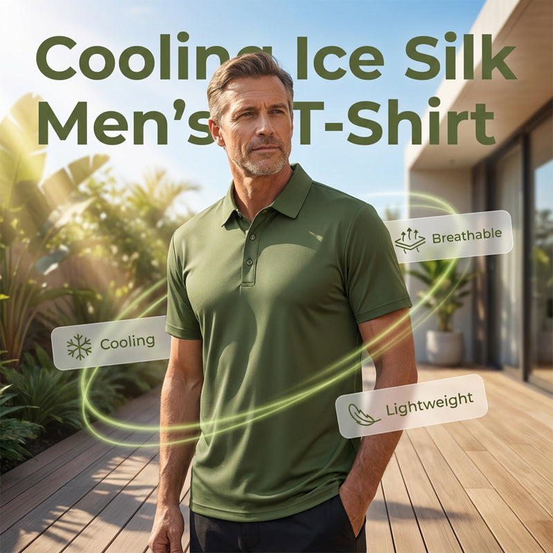 ✨👕Atmungsaktives Sommer-T-Shirt mit Kragen für Herren – eine Kombination aus Frische und Komfort