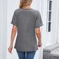 ✨🔥Damen V-Ausschnitt Kurzarm Freizeit-T-Shirt