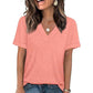 ✨🔥Damen V-Ausschnitt Kurzarm Freizeit-T-Shirt