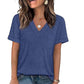 ✨🔥Damen V-Ausschnitt Kurzarm Freizeit-T-Shirt