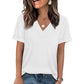 ✨🔥Damen V-Ausschnitt Kurzarm Freizeit-T-Shirt
