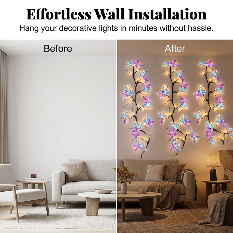 🥳【Nur jetzt – 50 % Rabatt】 2026 HEISSER VERKAUF🥳💞Über 50.000 verkauft!🌿Romantische LED-Lichterkette mit Schmetterlingsranke