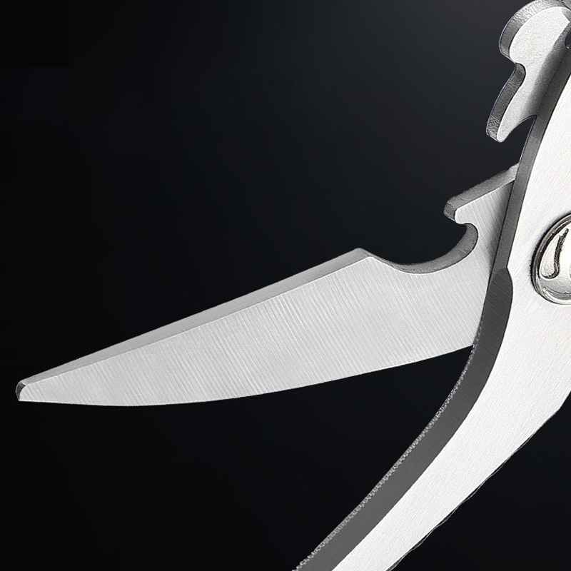 ✂️ Restposten-Ausverkauf –50% RABATT! ⚡ Robuste Multifunktions-Küchenschere aus Edelstahl – Mit Nussknacker, Flaschenöffner & Sicherheitssperre 🔪