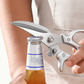 ✂️ Restposten-Ausverkauf –50% RABATT! ⚡ Robuste Multifunktions-Küchenschere aus Edelstahl – Mit Nussknacker, Flaschenöffner & Sicherheitssperre 🔪