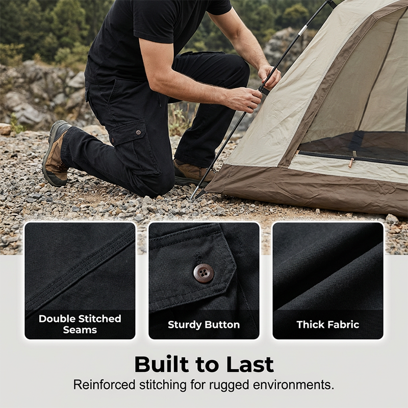 🩳 LIMITIERT 50% RABATT! ⚡ Taktische Cargo-Hose für Männer – Gerader Schnitt, Premium-Baumwolle & Vielseitige Taschen 🎒