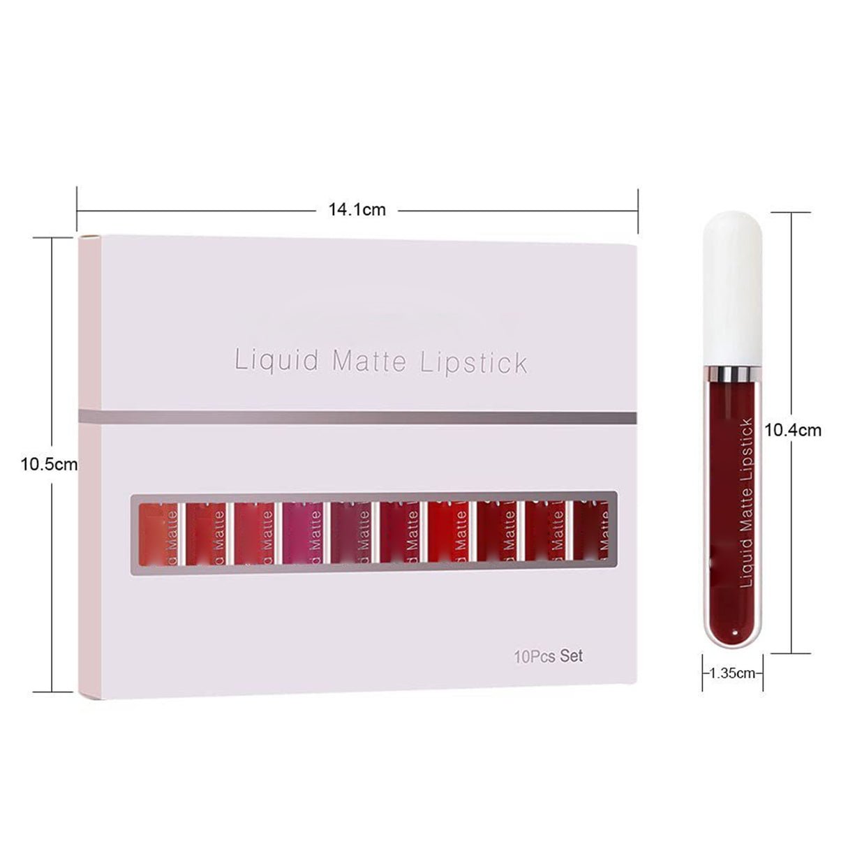 📢📢50 % RABATT !!!⏰18er-Set matter, wasserfester und langanhaltender Lipgloss
