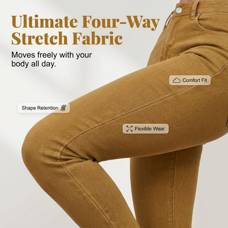 📢📢50% Rabatt!! ⏰✨Damen High-Waist Stretch-Jeans | super elastisch & vielseitig kombinierbar👖