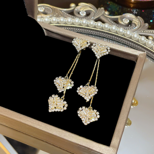 💎 Schmuck-Special: 1+1 gratis! ✨ -Ohrringe mit langer Kette – romantisch & zeitlos❤️✨