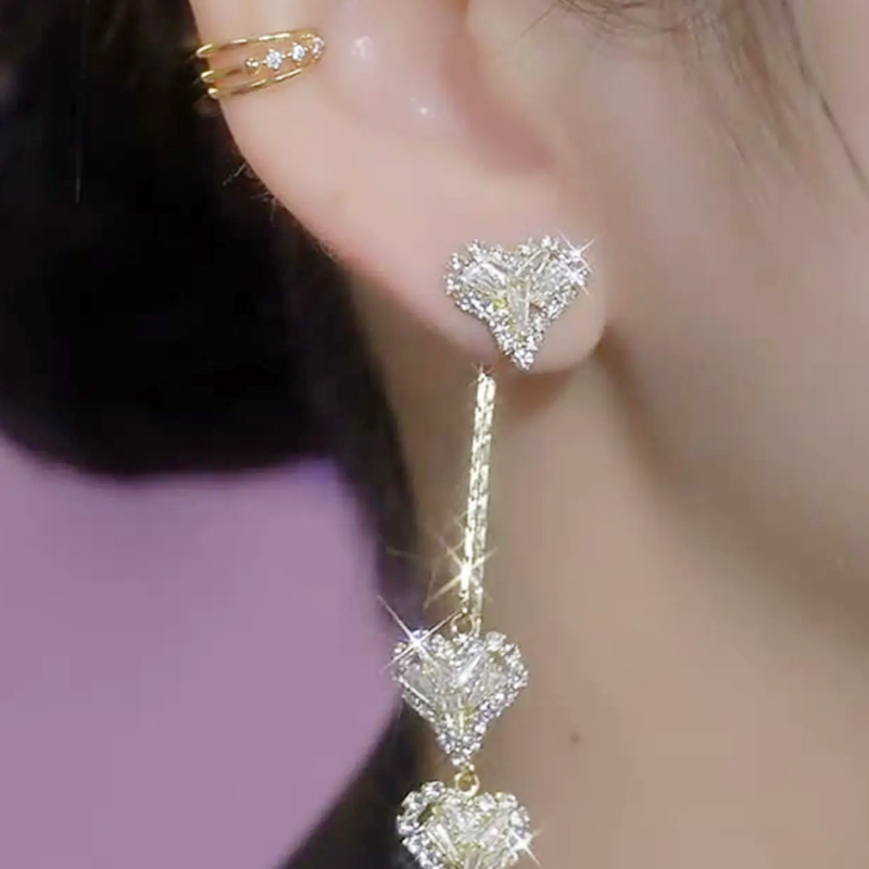 💎 Schmuck-Special: 1+1 gratis! ✨ -Ohrringe mit langer Kette – romantisch & zeitlos❤️✨