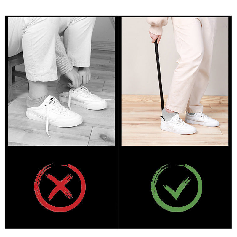 🥳2026 HOT SALE🥳💞50K+ SOLD!🦵💚 50% OFF! 24″ Shoe Horn & Wall Mount – Ergonomic, gentle on shoes. Stays on wall, always handy. No more struggling with shoes. Perfect for seniors. ✅🛡️