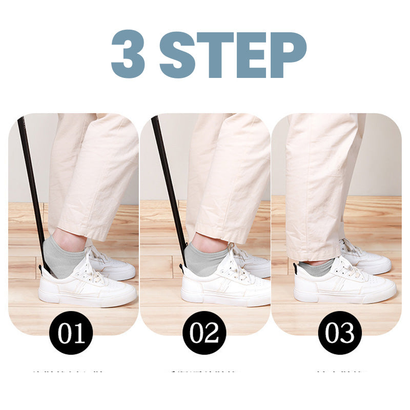 🥳2026 HOT SALE🥳💞50K+ SOLD!🦵💚 50% OFF! 24″ Shoe Horn & Wall Mount – Ergonomic, gentle on shoes. Stays on wall, always handy. No more struggling with shoes. Perfect for seniors. ✅🛡️