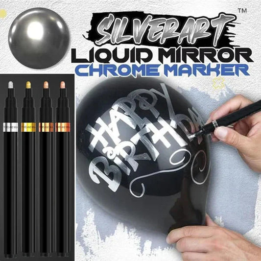 Flüssiger Chrom-Marker mit Spiegeleffekt