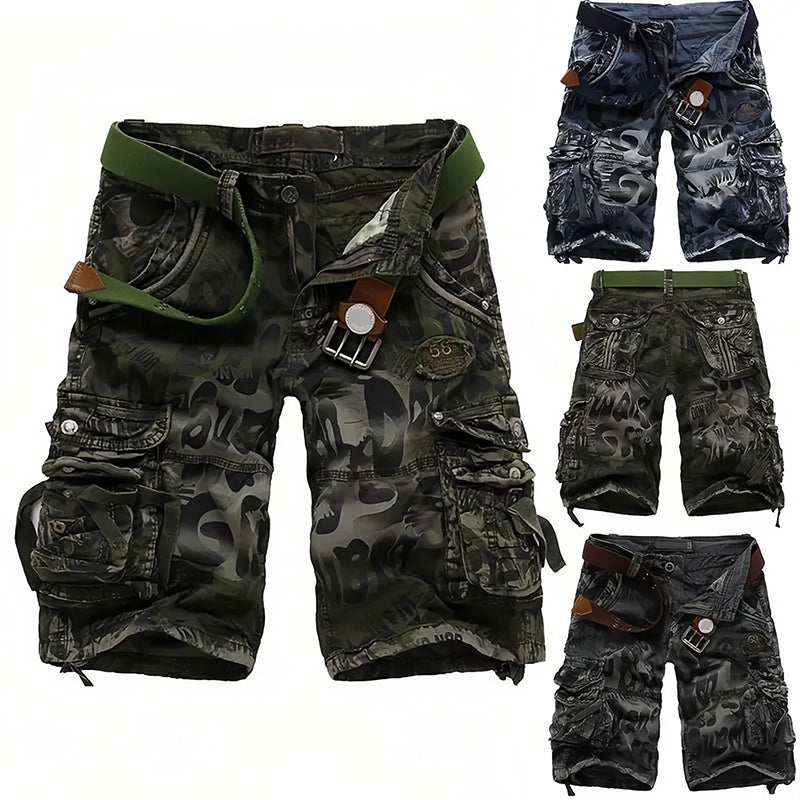【⏰Last-Minute-Angebot – 50 % Rabatt】Herren-Cargoshorts 🩸 Klassisch und robust, mit vielen Taschen für alles, was du brauchst, leichtgängigem Reißverschluss, strapazierfähig und abriebfest, geeignet für Arbeit und Freizeit 💪
