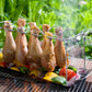 🍗 LIMITIERTES ANGEBOT 50% RABATT! ✨ Faltbarer Hähnchenschenkel-Grillhalter 🍗 Mit Auffangschale für BBQ & Ofen 🔥