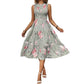 👗🌸【50 % Rabatt + kostenlose Ohrringe】 Ärmelloses Freizeitkleid mit Blumenmuster für Damen – Leicht, lässig & perfekt für den Sommer 🌼