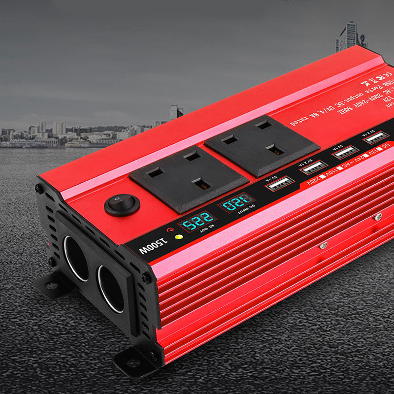 🔥🚘 Neu eingetroffen 1500-W-Auto-Wechselrichter mit 4 USB-Anschlüssen ⚡💡