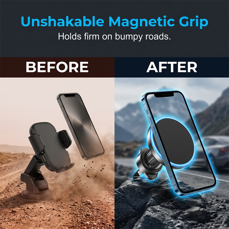 ✨🔥15-W-Magnet-Wireless-Autoladegerät mit Umgebungsbeleuchtung