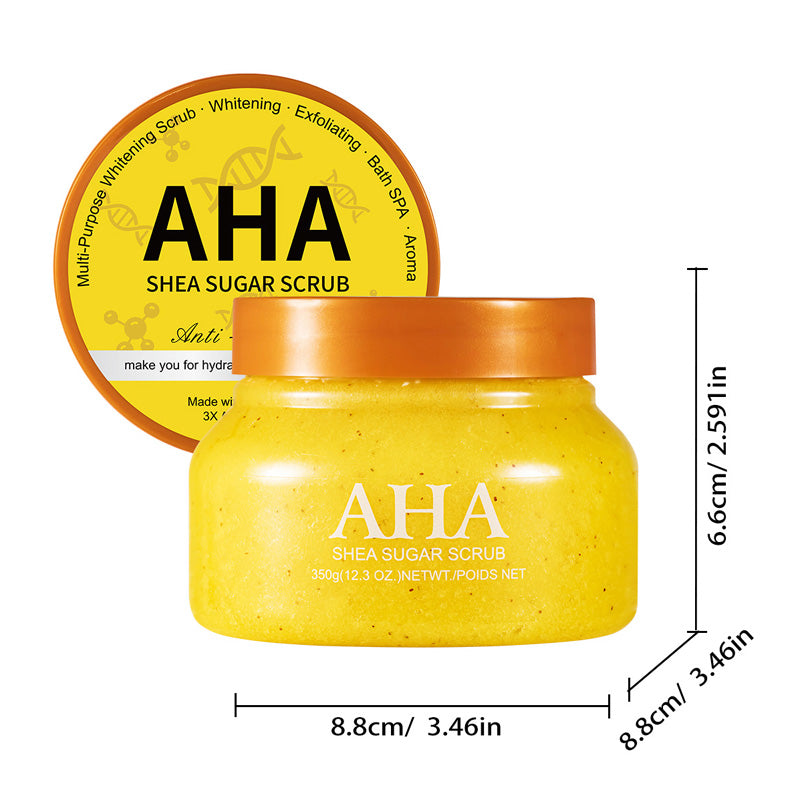 Zucker- & Salz-Körperpeeling – entfernt Verhornungen („Hühnerhaut“), verfeinert das Hautbild & wirkt aufhellend – 350 g🧴✨