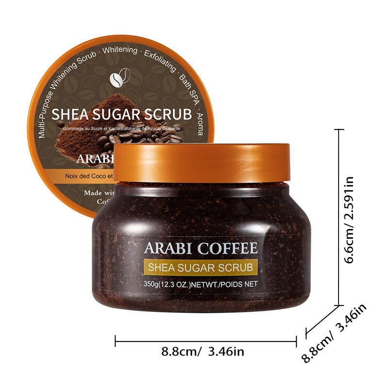 Zucker- & Salz-Körperpeeling – entfernt Verhornungen („Hühnerhaut“), verfeinert das Hautbild & wirkt aufhellend – 350 g🧴✨