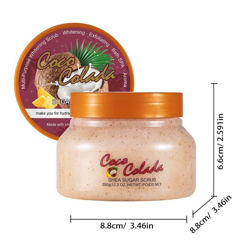 Zucker- & Salz-Körperpeeling – entfernt Verhornungen („Hühnerhaut“), verfeinert das Hautbild & wirkt aufhellend – 350 g🧴✨