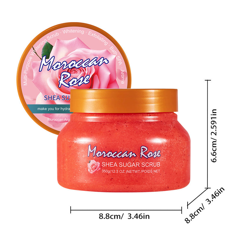 Zucker- & Salz-Körperpeeling – entfernt Verhornungen („Hühnerhaut“), verfeinert das Hautbild & wirkt aufhellend – 350 g🧴✨