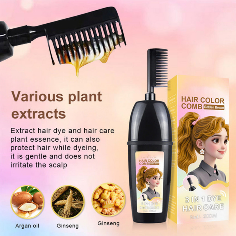 🎁 2+1 GRATIS!! 💇‍♀️ 3-in-1 Haarfarbenkamm | Färben, Mischen & Auftragen in einem Schritt – Einfache Anwendung zu Hause