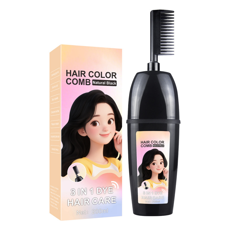🎁 2+1 GRATIS!! 💇‍♀️ 3-in-1 Haarfarbenkamm | Färben, Mischen & Auftragen in einem Schritt – Einfache Anwendung zu Hause