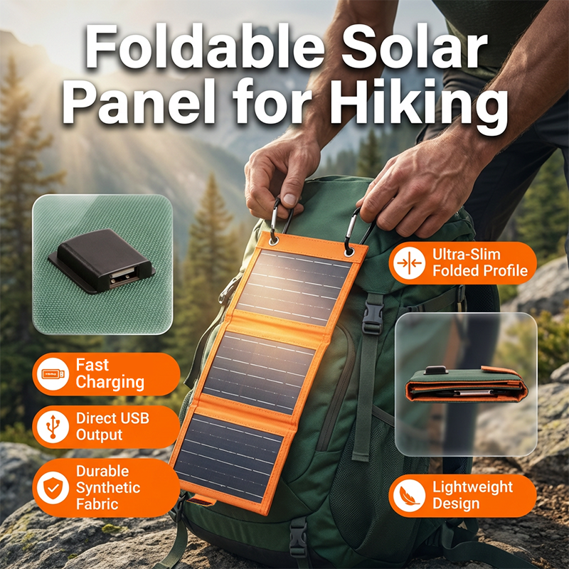 🔥 Ausverkauf – 50 % RABATT 🔥 Tragbares Solarpanel mit USB-Ladefunktion