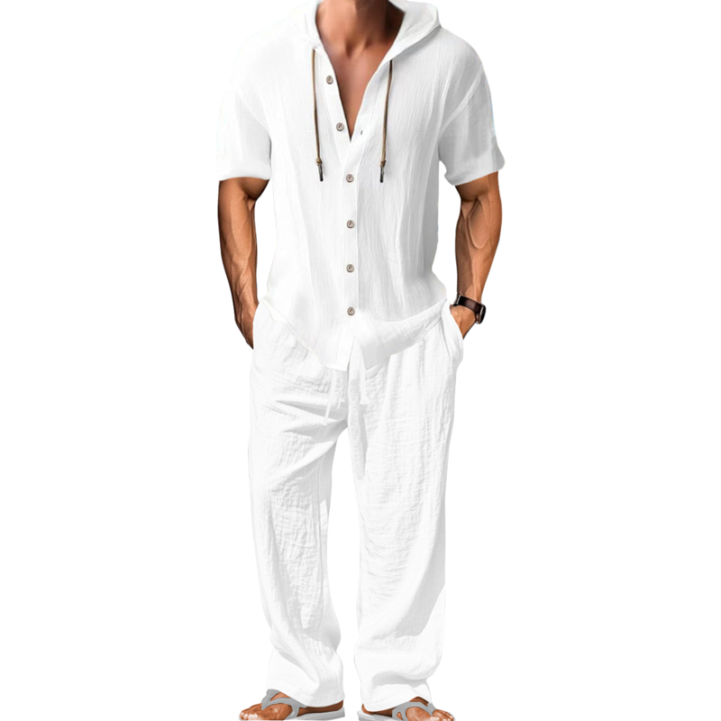 🔥 Befristetes Angebot – Freizeit-Set für Herren: Kapuzenshirt & Hose
