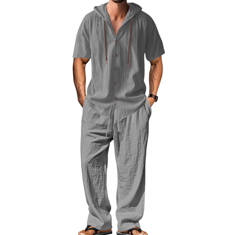 🔥 Befristetes Angebot – Freizeit-Set für Herren: Kapuzenshirt & Hose
