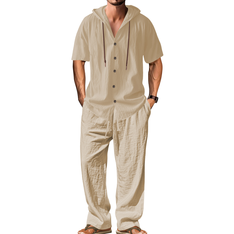 🔥 Befristetes Angebot – Freizeit-Set für Herren: Kapuzenshirt & Hose