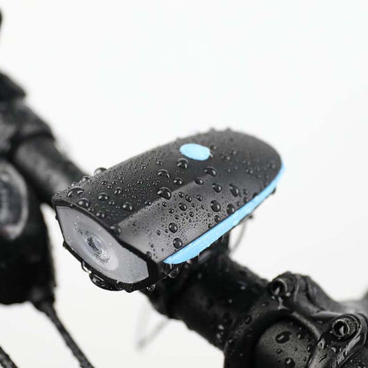 2-in-1 wiederaufladbares Fahrradlicht mit Hupe