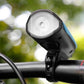 2-in-1 wiederaufladbares Fahrradlicht mit Hupe