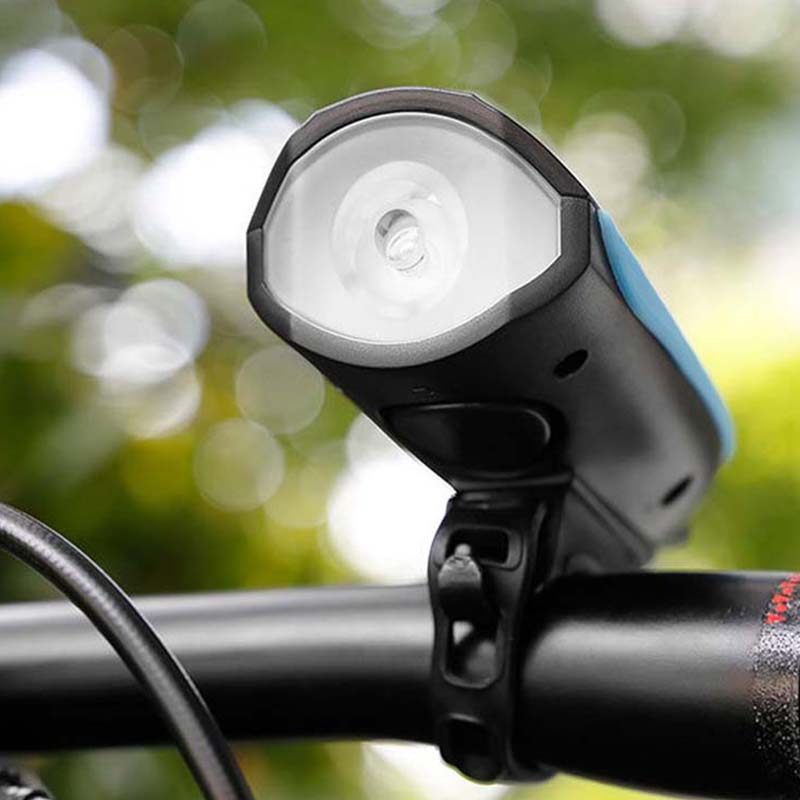 2-in-1 wiederaufladbares Fahrradlicht mit Hupe