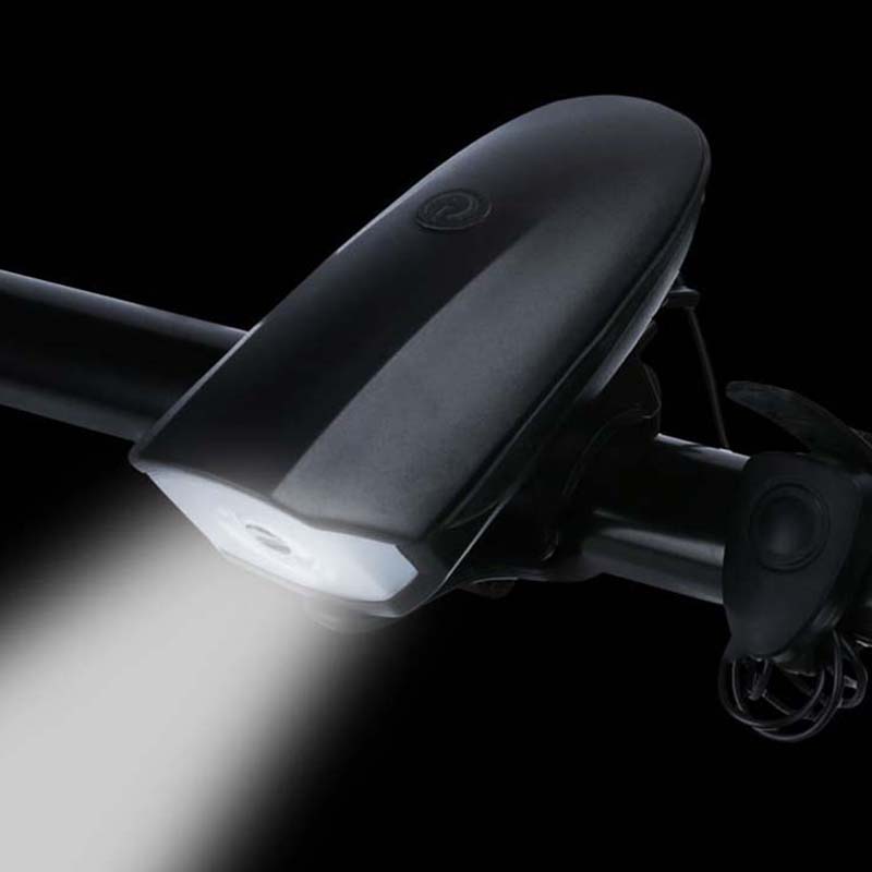 2-in-1 wiederaufladbares Fahrradlicht mit Hupe