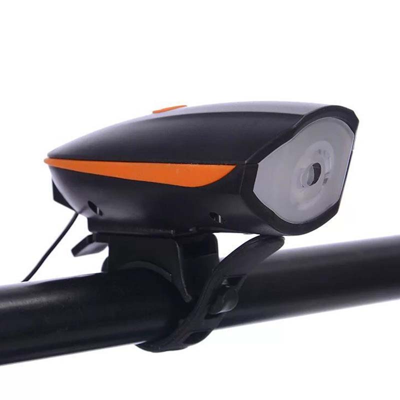 2-in-1 wiederaufladbares Fahrradlicht mit Hupe