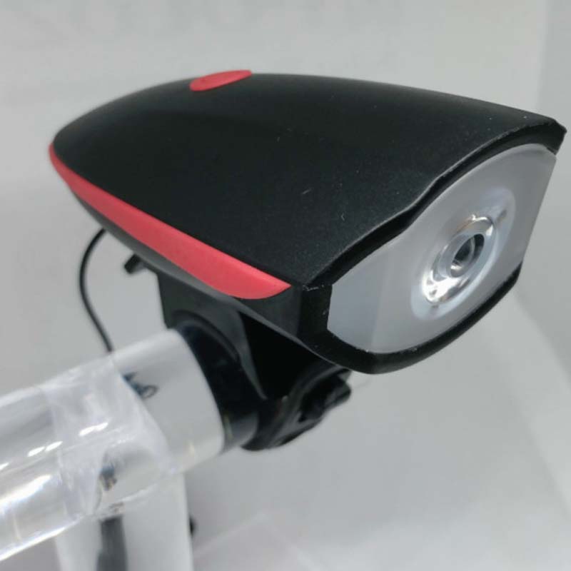 2-in-1 wiederaufladbares Fahrradlicht mit Hupe