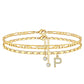 ✨ 50% OFF NOW! 💛 Layered Gold Ankle Bracelet for Women – Rhinestone, Adjustable & Perfect Beach Jewelry 🏖️