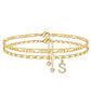 ✨ 50% OFF NOW! 💛 Layered Gold Ankle Bracelet for Women – Rhinestone, Adjustable & Perfect Beach Jewelry 🏖️