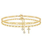 ✨ 50% OFF NOW! 💛 Layered Gold Ankle Bracelet for Women – Rhinestone, Adjustable & Perfect Beach Jewelry 🏖️