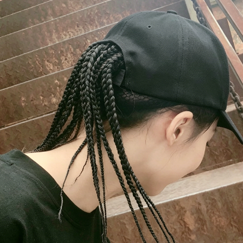 Baseballcap mit integrierten Zöpfen - 2-in-1 Perückenmütze & Realistischer Zopf-Look