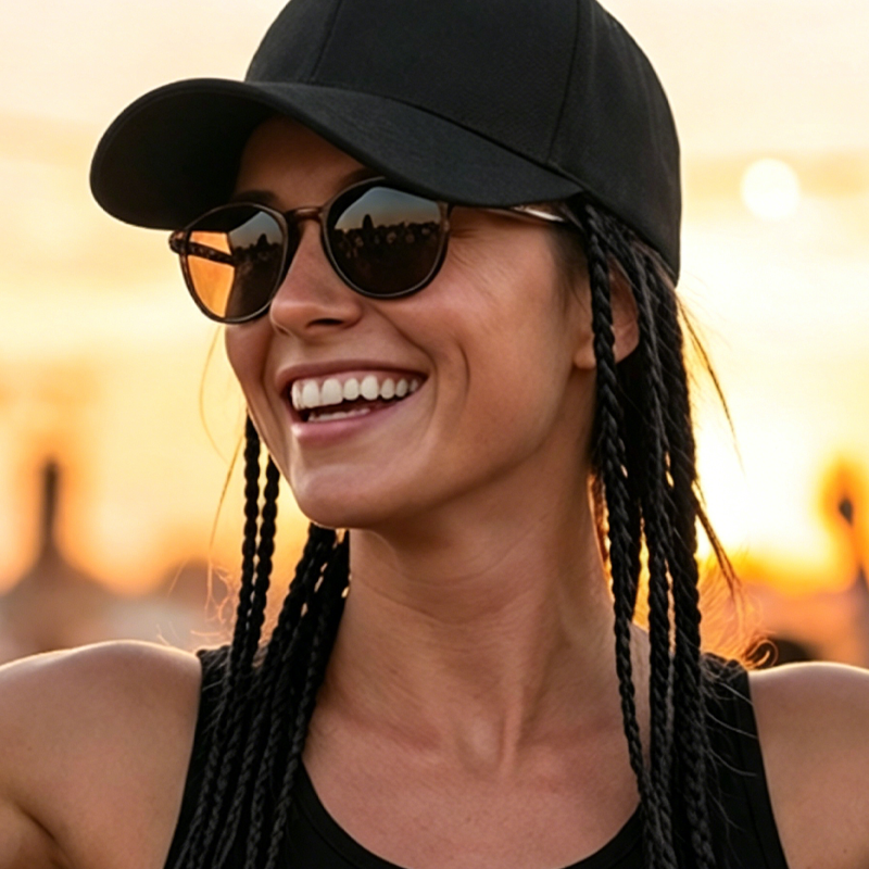 Baseballcap mit integrierten Zöpfen - 2-in-1 Perückenmütze & Realistischer Zopf-Look