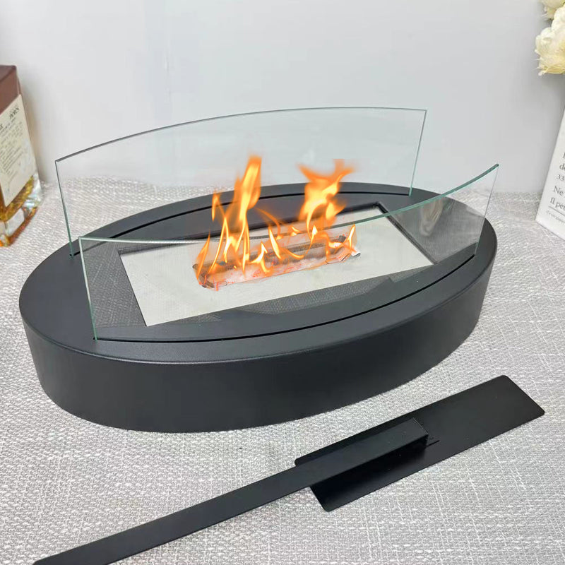 🔥Solange der Vorrat reicht 50 % Rabatt!🎉Tisch-Bioethanol-Feuerstelle mit Glasscheibe