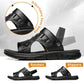 Atmungsaktive Herren-Sandalen aus Rindsleder für den doppelten Gebrauch