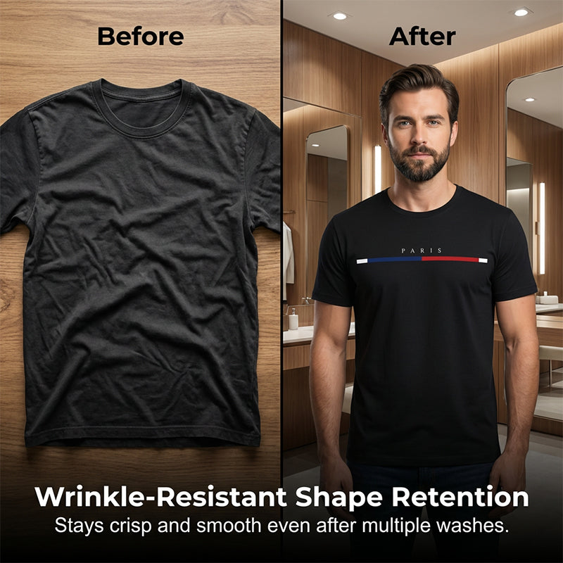 👕 NUR FÜR BEGRENZTE ZEIT: 50 % RABATT! 🎨 Minimalistisches Grafik-T-Shirt für Herren (Paris-Design) – hochwertiger Stoff, schmale Passform, vielseitiger Stil ✨