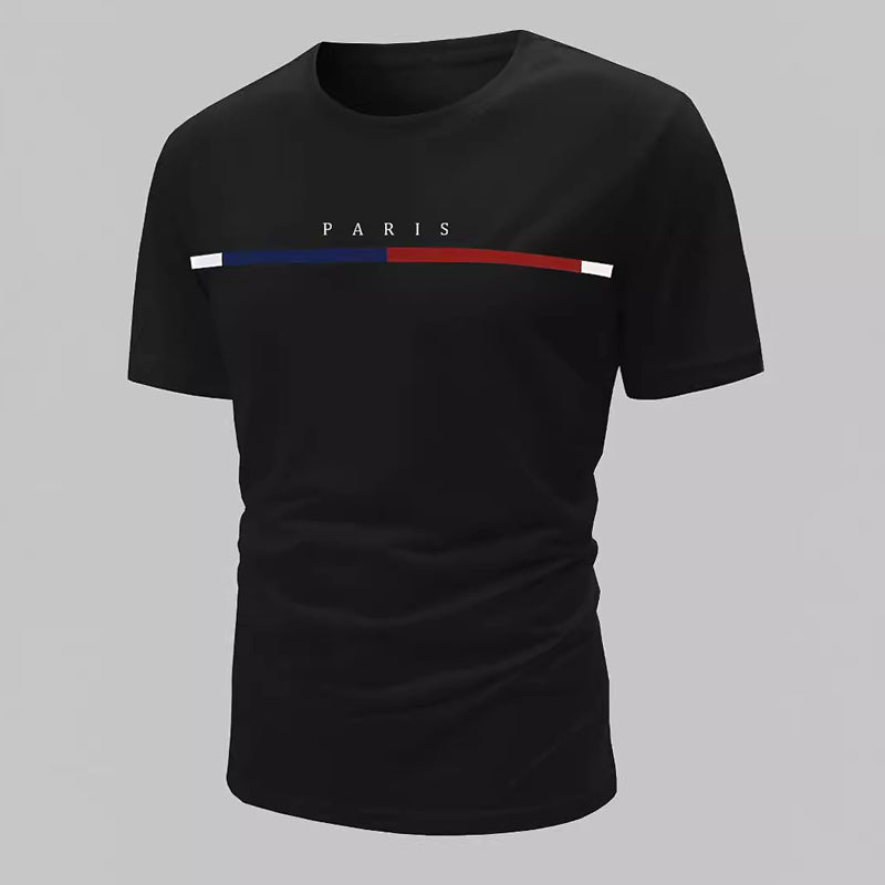 👕 NUR FÜR BEGRENZTE ZEIT: 50 % RABATT! 🎨 Minimalistisches Grafik-T-Shirt für Herren (Paris-Design) – hochwertiger Stoff, schmale Passform, vielseitiger Stil ✨