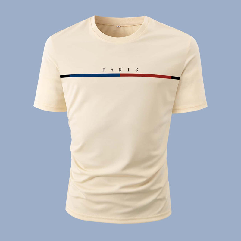 👕 NUR FÜR BEGRENZTE ZEIT: 50 % RABATT! 🎨 Minimalistisches Grafik-T-Shirt für Herren (Paris-Design) – hochwertiger Stoff, schmale Passform, vielseitiger Stil ✨