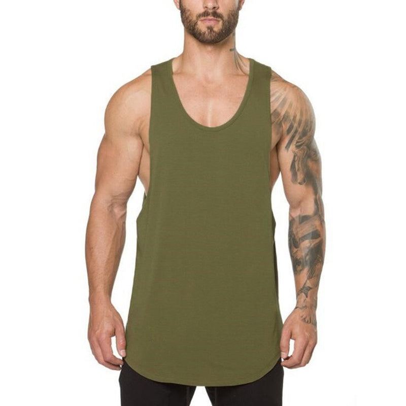 🔥 50% RABATT! 🎉 Herren Muscle Fitness Stringer Tanktop – Tiefer V-Ausschnitt, Baumwollmischung, Dehnbar 💪