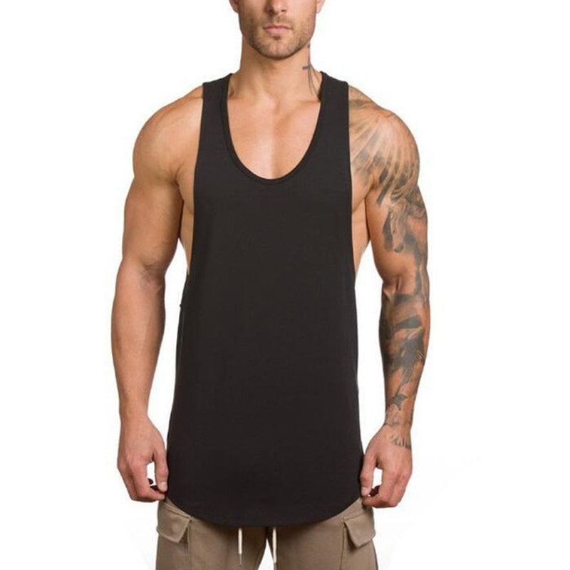 🔥 50% RABATT! 🎉 Herren Muscle Fitness Stringer Tanktop – Tiefer V-Ausschnitt, Baumwollmischung, Dehnbar 💪