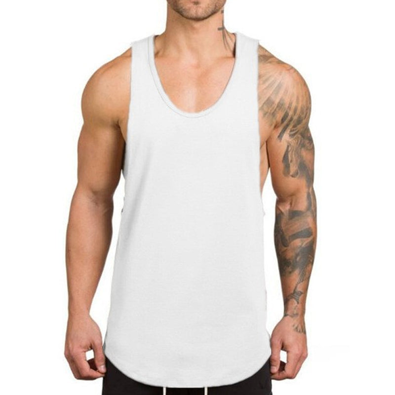 🔥 50% RABATT! 🎉 Herren Muscle Fitness Stringer Tanktop – Tiefer V-Ausschnitt, Baumwollmischung, Dehnbar 💪